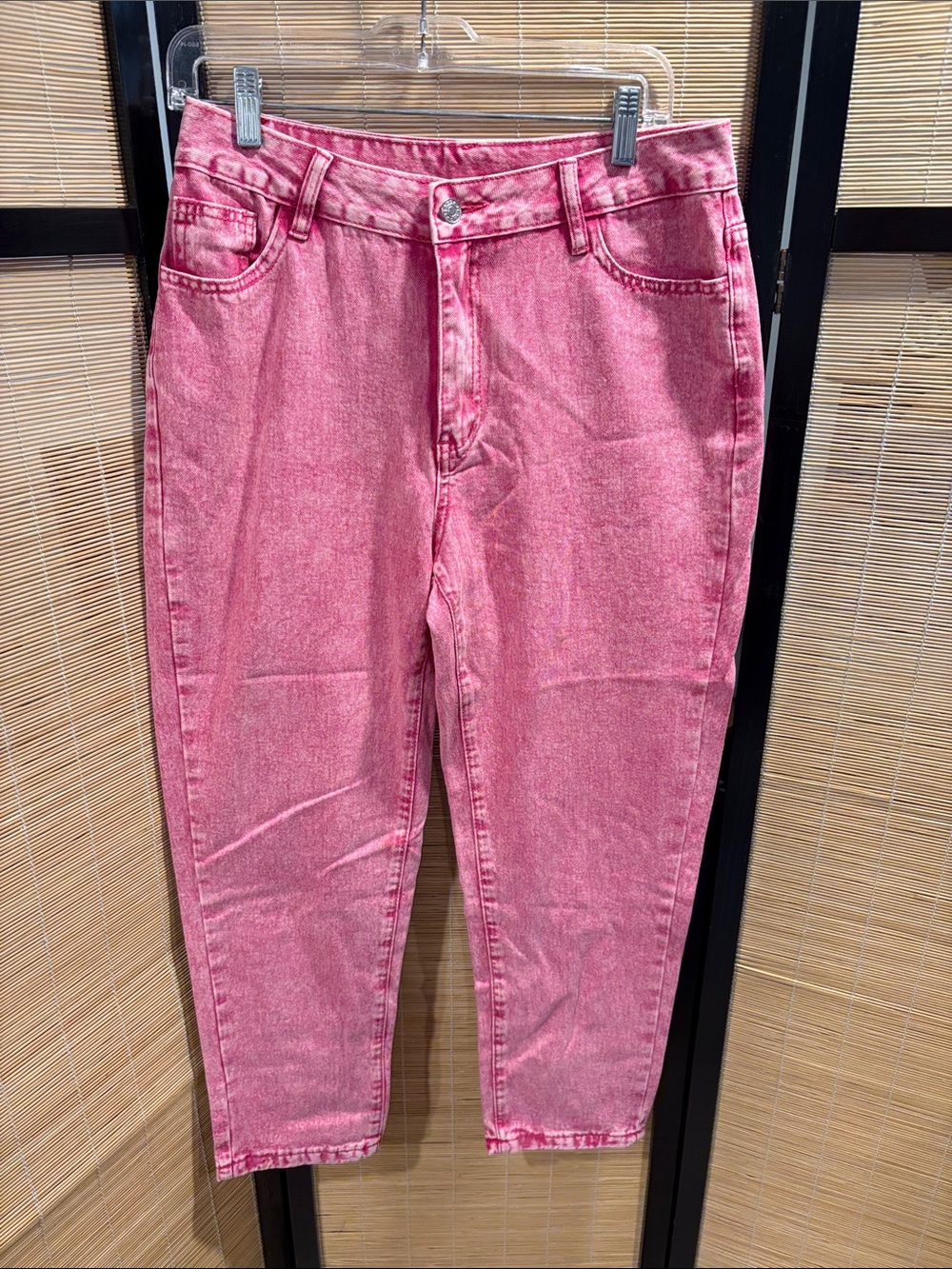 Pink High-Rise Women's Jeans